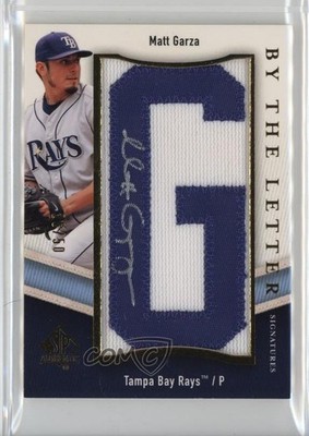 2009 SP Authentic By the Letter Signatures 16/50 Matt Garza (Letter G) Auto 0dj8