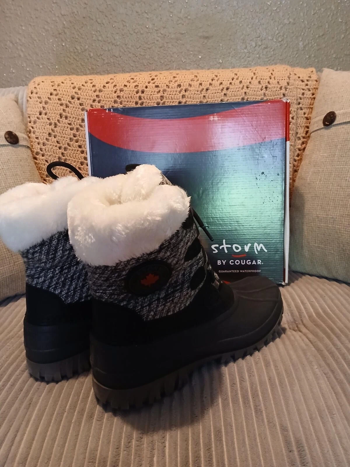 Cougar Storm Waterproof Winter Boots with Fleece Lining