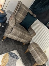 Next Arm Chair with Matching Footstool