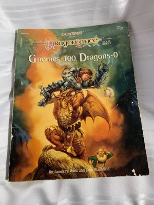 Dragon Lance Solo Quest, Gnomes-100, Dragons-0, Trade Paperback