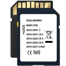 Latest Navigation SD Card, Compatible with: 2016-21 -Cx3. Black