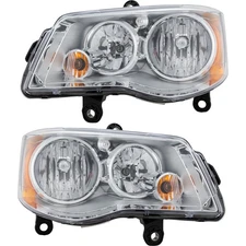 Set For 11- 20 Dodge Grand Caravan 08-16 Chrysler Town & Country CAPA Headlight