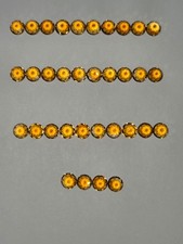 34 MATCHING 5mm CITRINE GENUINE GEMSTONES - NATURAL - LOOSE