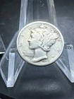 1939 D  Mercury Dime circulated 90% Silver Fine  # RJ157