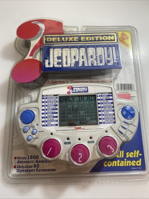 Vintage 1999 Tiger Electronic JEOPARDY Hand-Held Game Deluxe Ed.  ~ Sealed zaq