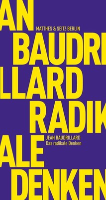 Das radikale Denken Jean Baudrillard