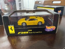 1/43 Hot Wheels Ferrari 1994 F355 Berlinetta *  YELLOW *  #22177 - VINTAGE NIB !