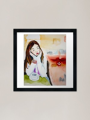 coffee takes me away to Kenya Rahmen gerahmt Wandbild Poster Leinwanddruck Bild