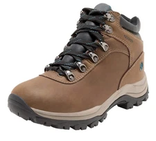 Northside Women's Apex Lite Waterproof Hiking Boot, Medium Brown/Teal, 7 M US