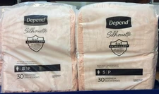 Depend Silhouette Women Incontinence Underwear, Small, 60 Count, Pink