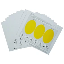 KHAMPA DIY Archery Paper Tuning Target Sheet 12/20 Pack Replacement Tuning Paper