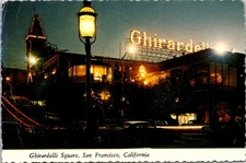 GHIRADELLI SQUARE, San Francisco, California Photo Postcard