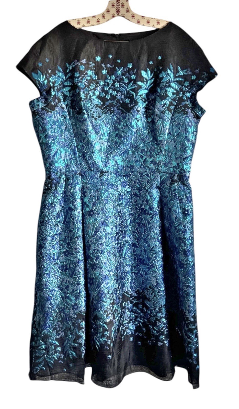 Rickie Freeman for Teri Jon Jacquard Dress Size 18