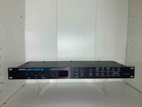 Alesis Microverb III Digital 16 Bit Reverb & Delay Effects 1U Rack Unit TESTED