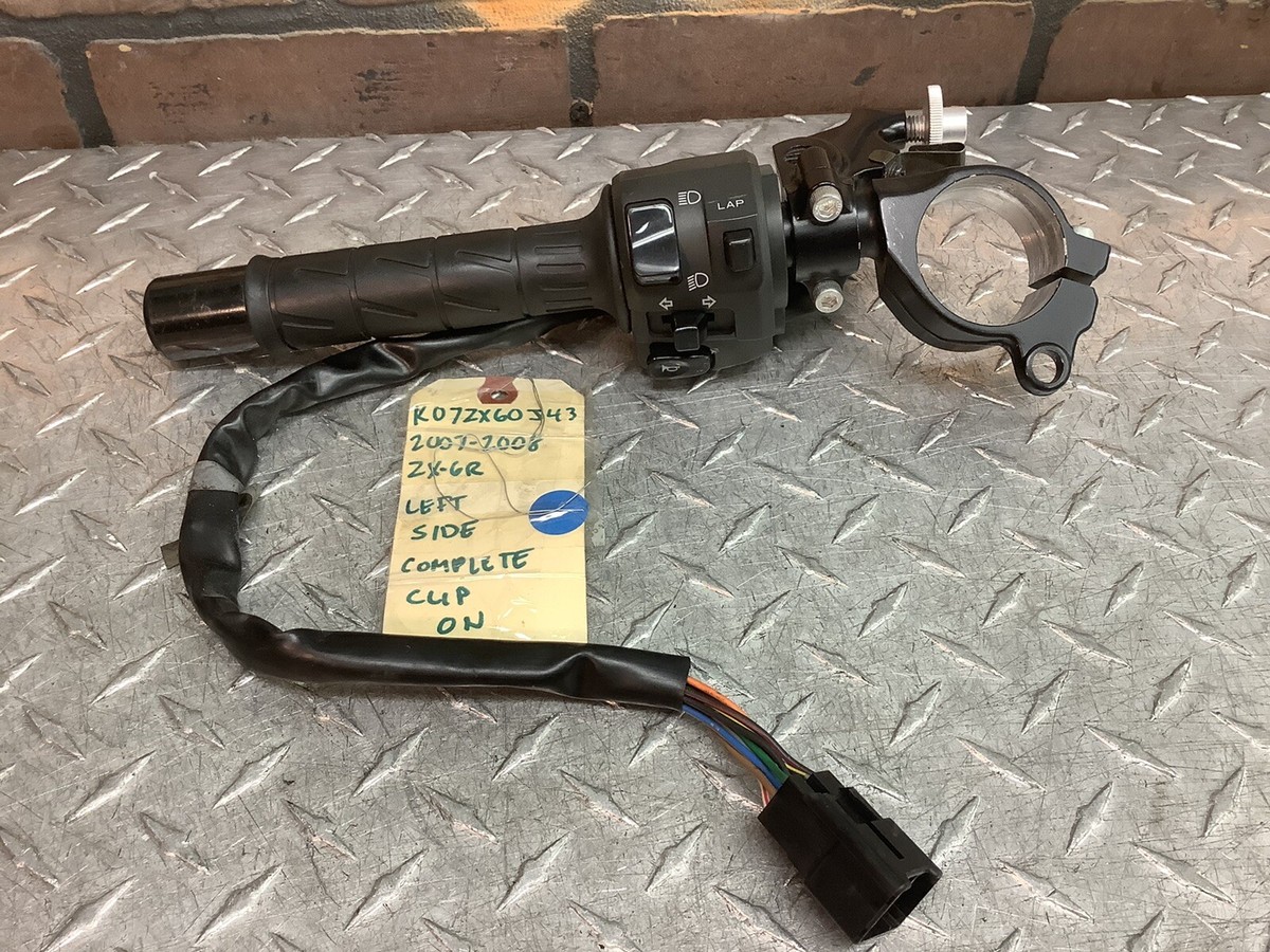 2007 07 2008 08 KAWASAKI ZX6R ZX6 LEFT CLIP ON HANDLEBAR