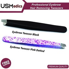 Eyelash Cosmetic Makeup Slanted Tips Professional Eyebrow Hair Removing Tweezers
