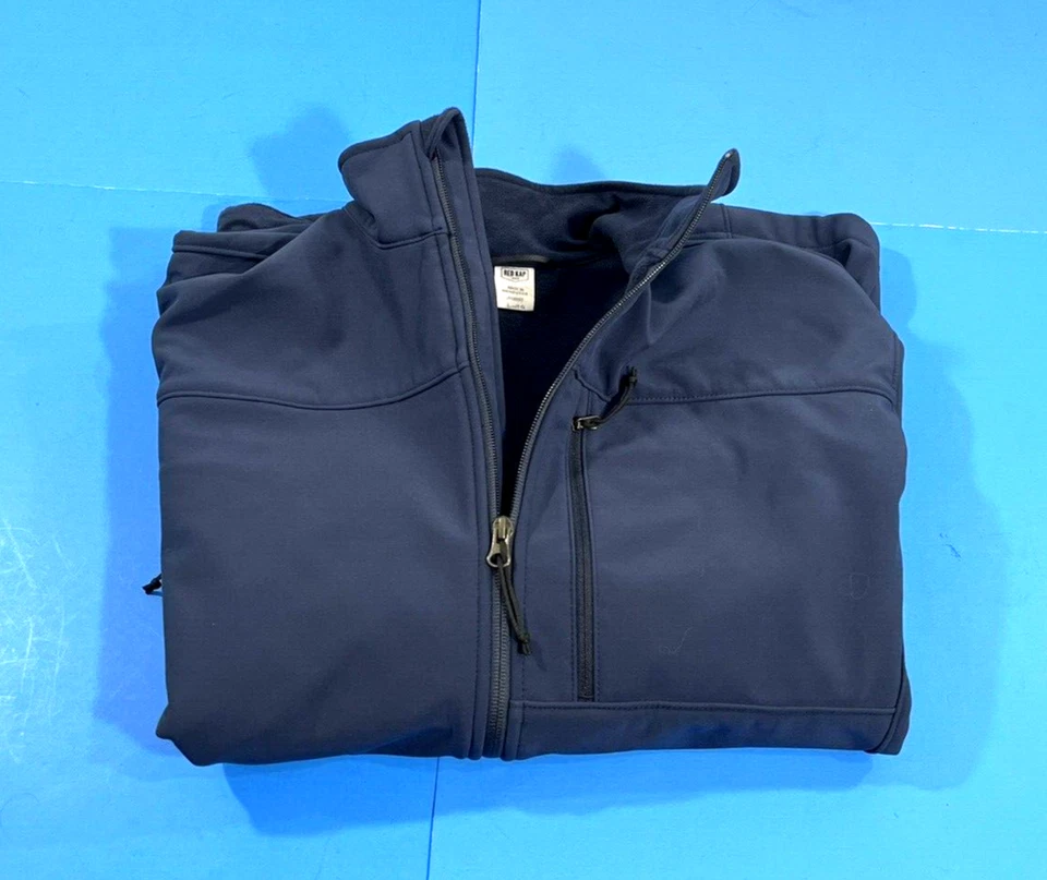 NWOT MENS RED KAP JP68NV DELUXE SOFT SHELL JACKET NAVY BLUE LARGE REGULAR - Image 3 of 3