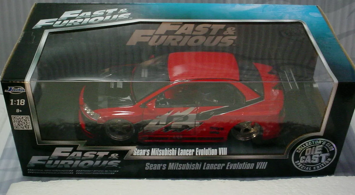 Jada Fast & Furious SEAN'S MITSUBISHI LANCER EVO VIII ☀Tokyo Drift ☀1:18  Scale