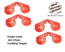 Timber Creek 2-Pack JAX Self Healing Rimfire & Pistol Tumble Targets - RED, NEW 