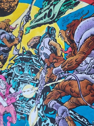 DC COMICS THE OMEGA MEN #21 CUBIERTA 3M PRODUCCIÓN ARTE FIRMADO ANTHONY TOLLIN 1984 - Imagen 11 de 13