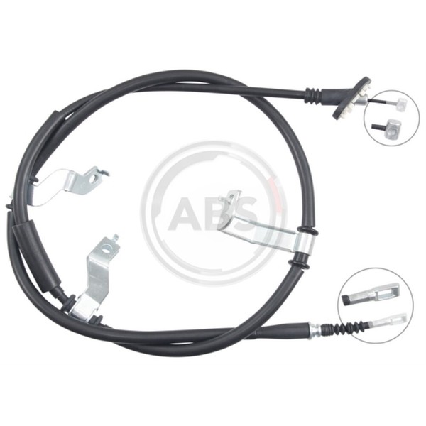 A.B.S. Handbremsseil Bremsseil Rechts Passend FüR Hyundai Tucson JM K19809-image