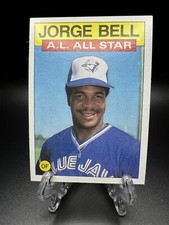 1986 Topps - All Star George Bell #718 Jorge on Card Blue Jays