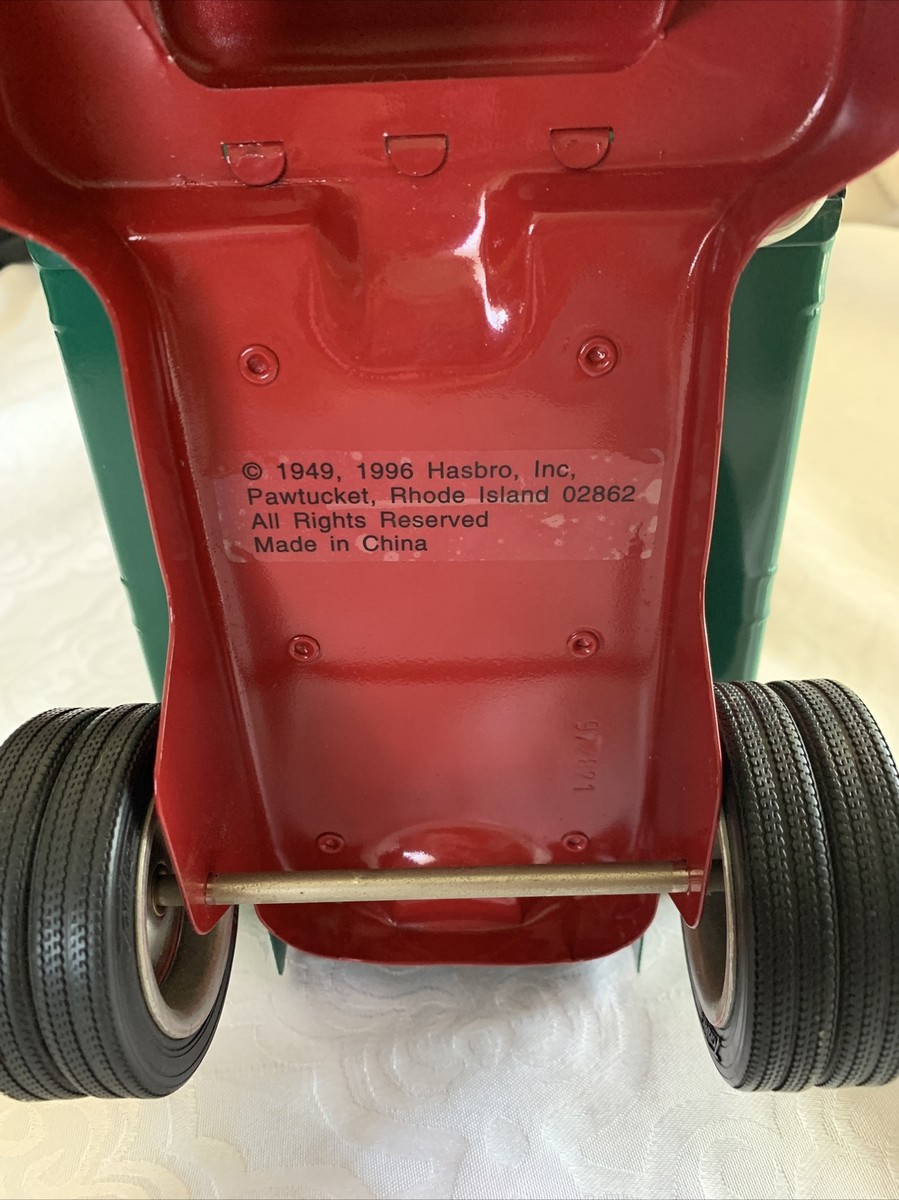 Vintage 1949 1996 Hasbro Tonka Truck Metal Red And Green
