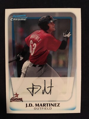 2011 Bowman Chrome Prospects J.D. Martinez Rookie Card #BCP92 Boston Red Sox 