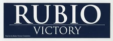 Marco Rubio For President 2016 Rubio Victory Committee Bumper Sticker
