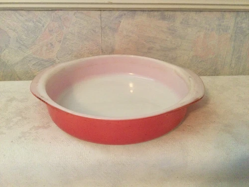 Vintage Pyrex- #221 8" Round Baking Casserole Dish Deep Pie Pan Desert