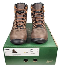 Danner Mens VICIOUS NMT MET 6" Brown/Orange Leather GORE-TEX Work Boot Size 10EE