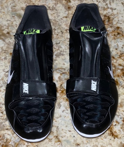 NIKE Zoom LJ 4 Long Jump Pole Vault Black White Track Spikes Shoes NEW Mens 11.5 - Picture 4 of 7