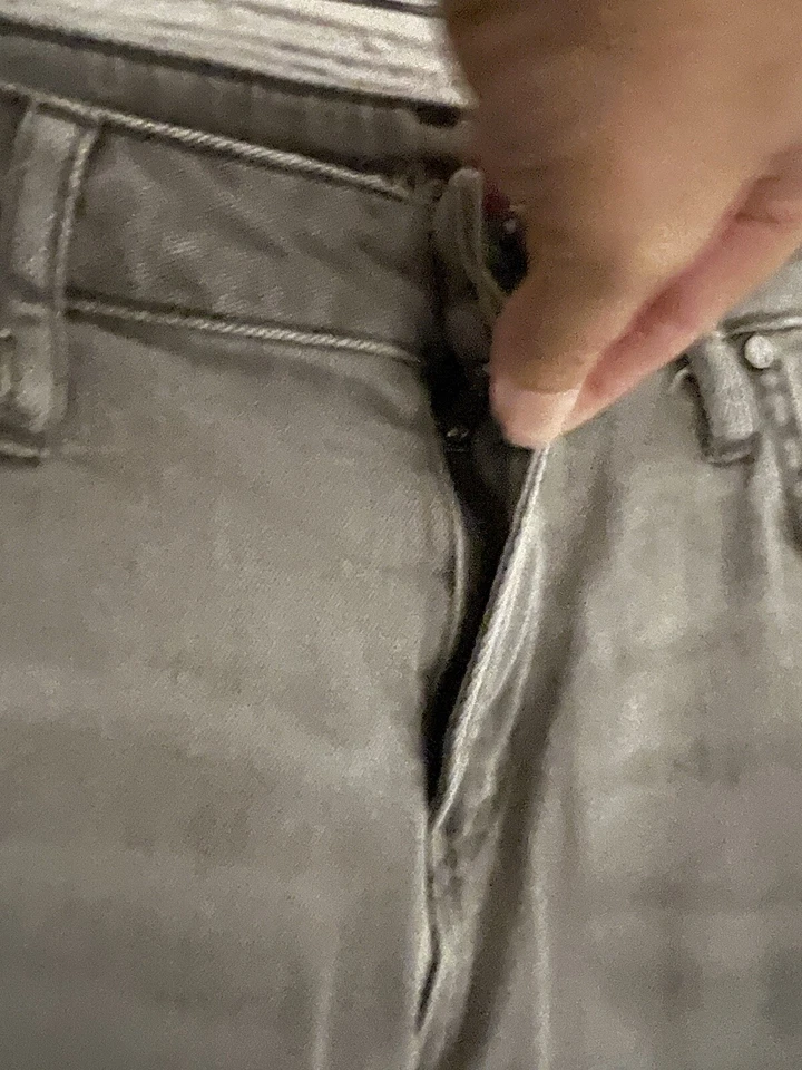 Pantalones Cortos Calvin Klein Para Mujer’s 10 Gris Ciudad Denim Elastizados Clásicos Cómodos Esenciales Foto 4 de 4