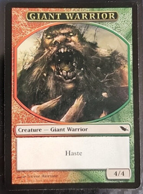 MTG Giant Warrior Token Shadowmoor 10/12 Regular Token