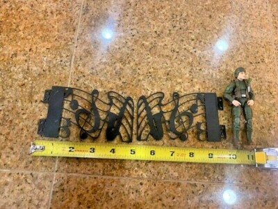 GI JOE COBRA 1/18 SCALE SENTRY POST CHECK POINT BARRIER GATE MUSIC SYMBOLS METAL