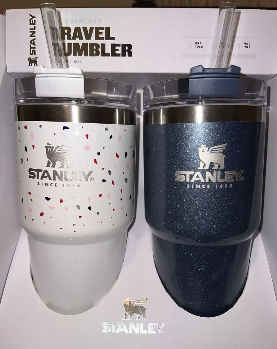 Stanley 2pk 20oz Stainless Steel H2.0 Flowstate Quencher Tumblers Pink &  White