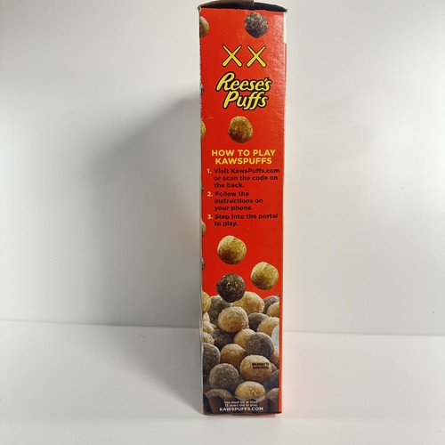 Reeses Puffs KAWS X Cereal Family Size Limited Edition 19.7 oz. - Picture 4 of 4