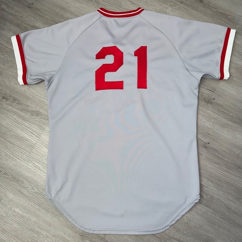 Cincinnati Reds Wilson Authentic Jersey 42 Medium 70s-80s Salesman's Sample MLB - Imagen 3 de 9