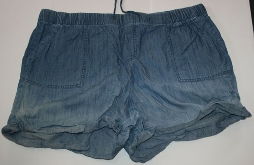 cortos para mujer XXL Usado Azul Tire de cintura elástica |