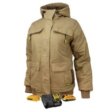 DEWALT DCHJ092D1-L Women's Heavy Duty Ripstop Heated Jacket Kit - L, Dune New