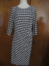 Ralph Lauren women's navy white detailed evening new dress Size 16