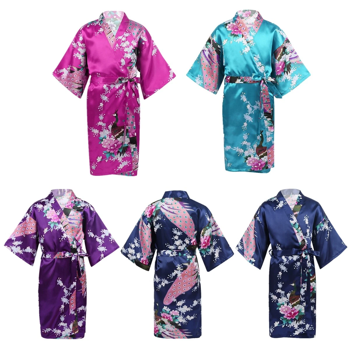 Flower girl best sale robes ebay