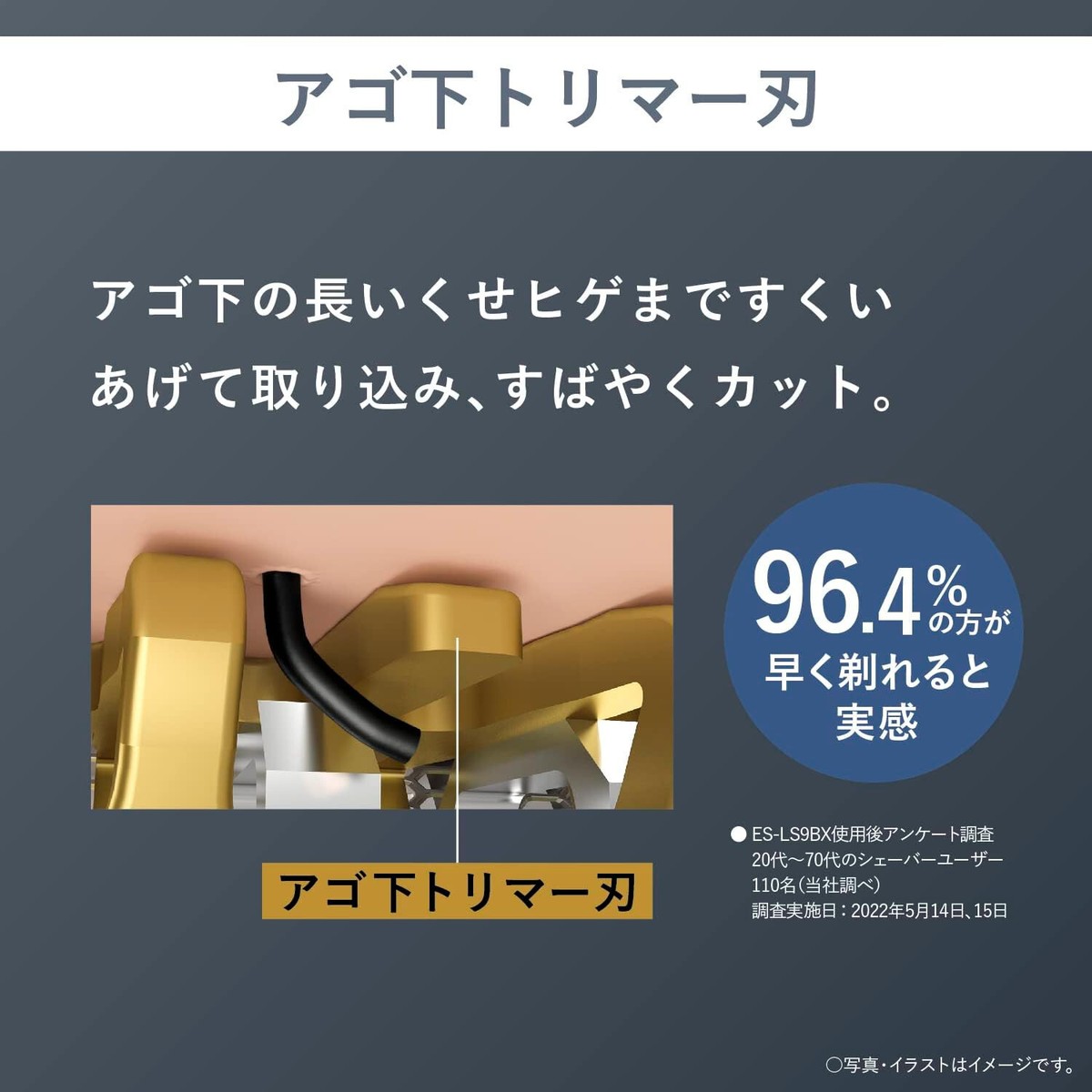 ボディ・フェイスケア Panasonic LAMDASH PRO5 ES-LV9W-S Panasonic ES-L550D-K shaver LAMDASH PRO 5 blades AC100-240
