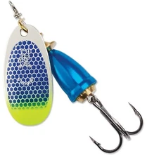 Blue Fox 60-40-316IC Classic Vibrax 04 Tackle, Blue Scale Chartreuse Tip UV, 3/8