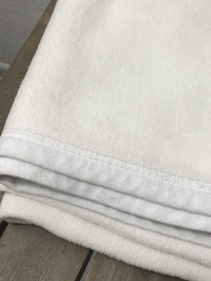 BIEDERLACK AURORA FULL SIZE BLANKET WHITE POLYESTER THICK 84x90" EUC - Image 3 of 4