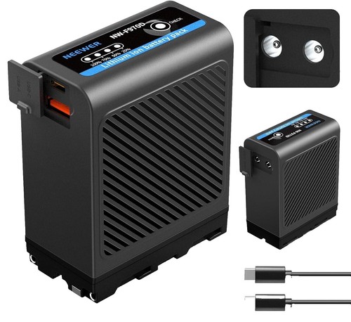 2x Batteries V-Mount Li-Ion 14,4V 20100mAh Avec D-Tap Et USB – Remplace Sony BP-190WS