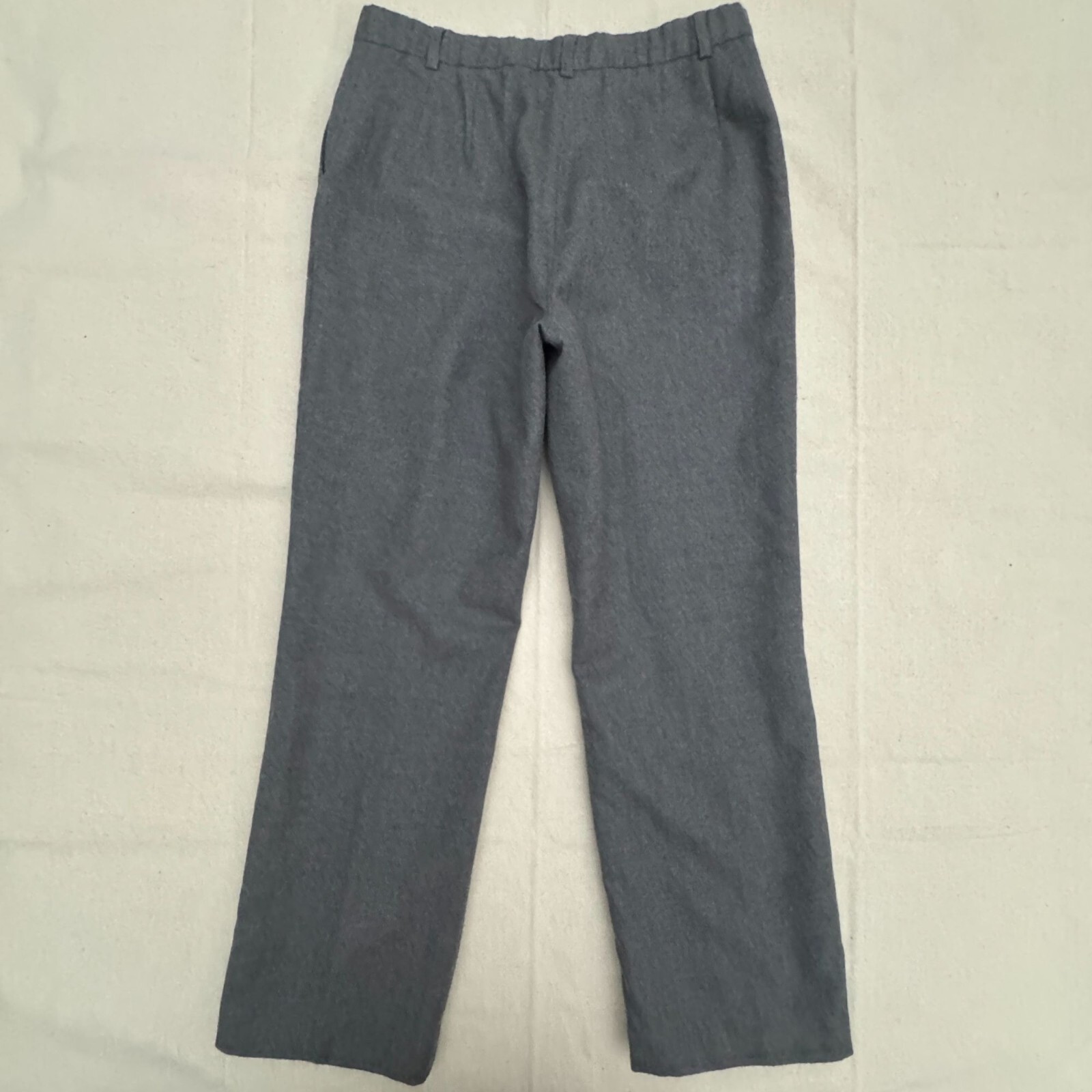 Pendleton Gray Straight-Leg Wool Blend Pants Butt… - image 2