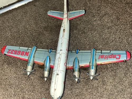 Vintage Viscount Capital Airlines Remote Control Airplane By Line Mar Extras - Picture 8 of 16