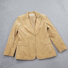 Kasper Co Blazer Womens 12 Beige Button Long Sleeve
