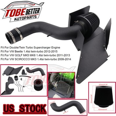 For VW SCIROCCO MK3 GOLF MK5 MK6 Beetle 1.4TSI Twin-Turbo Cold Air Intake Kit US